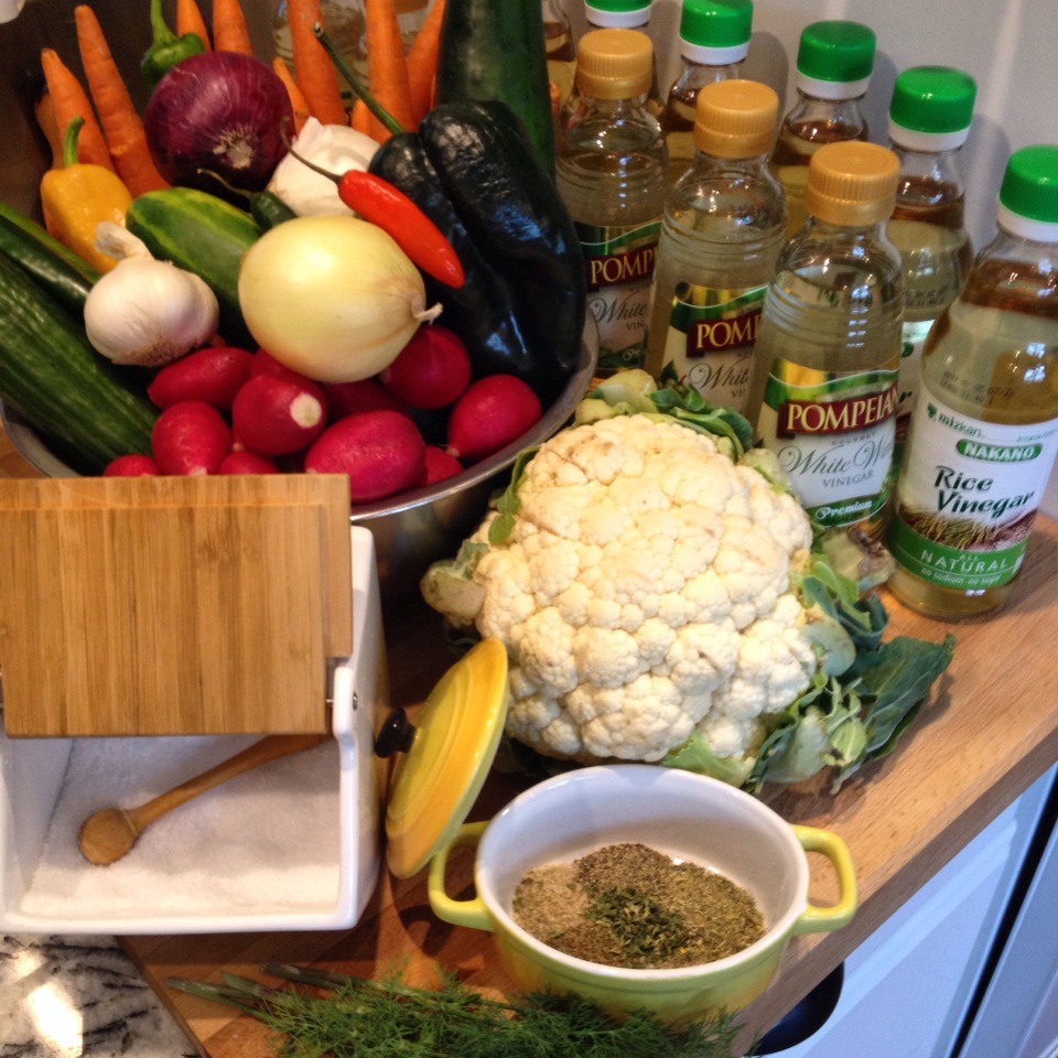 QuickPickled Veggies Cooking in Coldwater